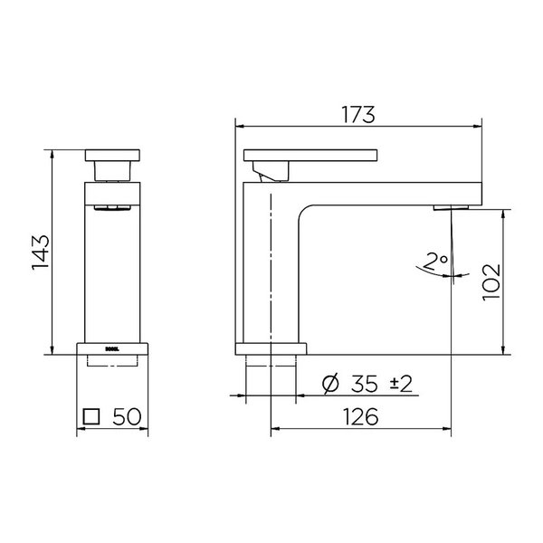 Monocomando New Edge Ouro Escovado